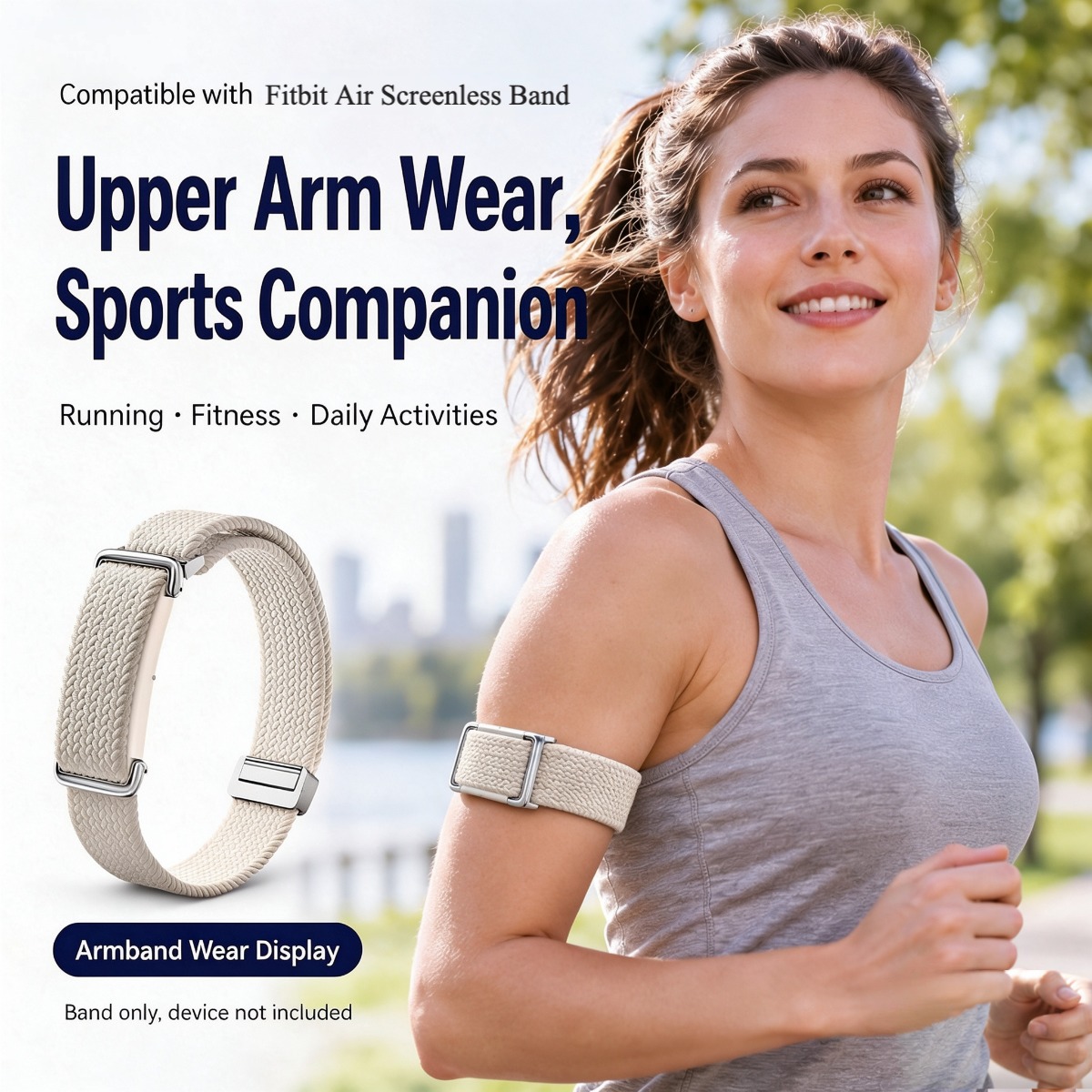 Resistance Bands Set With Handles - Google Fitbit Air için Naylon Manyetik