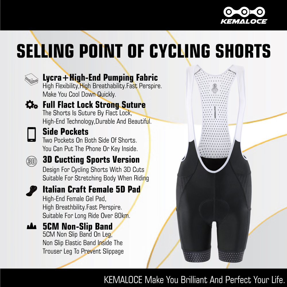 KEMALOCE kadın bisiklet Bib şo - Padded Cycling Shorts 5D Gel incelemesi ve fiyatı